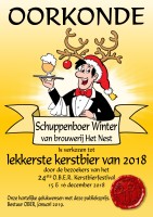 First place Christmas Beer Festival O.B.E.R. 2018 Schuppenboer Winter