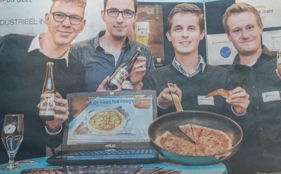 Students produce pizza dough with beer waste